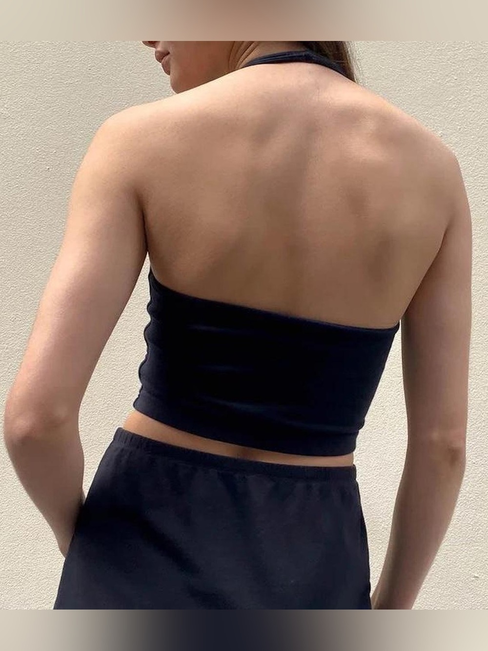 Brandy Melville Black Halter Top - Picture 3 of 6
